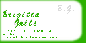 brigitta galli business card